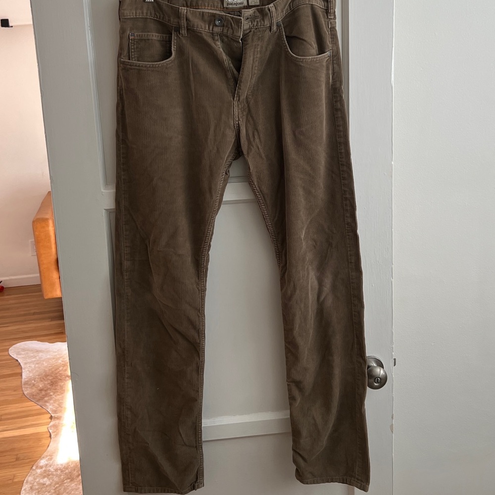 Patagonia brown chord pants 34x34